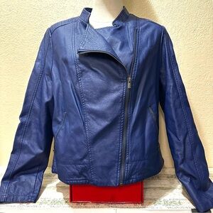 G by Giuliana Blue Leather Jacket